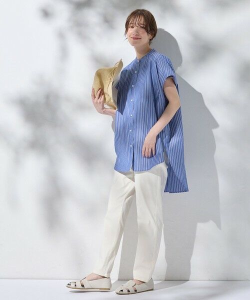 ANY / エニィ シャツ・ブラウス | ラメストライプ半袖シャツブラウス | 詳細13