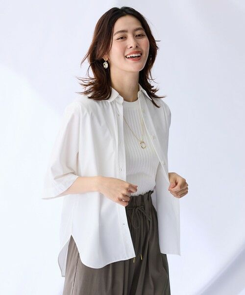 ANY / エニィ シャツ・ブラウス | 【接触冷感/UVカット/抗菌防臭/速乾】エニィファンクション半袖シャツブラウス | 詳細6