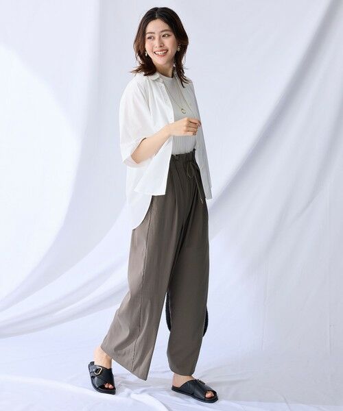 ANY / エニィ シャツ・ブラウス | 【接触冷感/UVカット/抗菌防臭/速乾】エニィファンクション半袖シャツブラウス | 詳細8