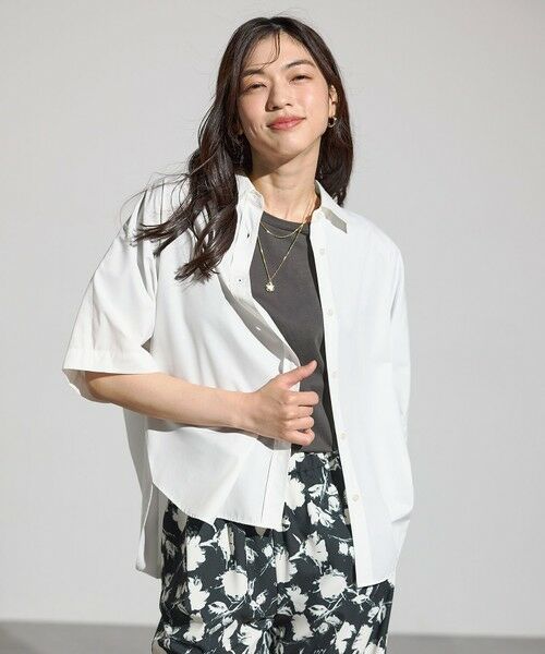 ANY / エニィ シャツ・ブラウス | エニィファンクション半袖シャツブラウス | 詳細1