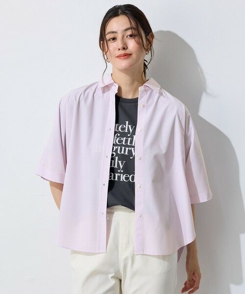 ANY / エニィ シャツ・ブラウス | 【接触冷感/UVカット/抗菌防臭/速乾】エニィファンクション半袖シャツブラウス | 詳細21