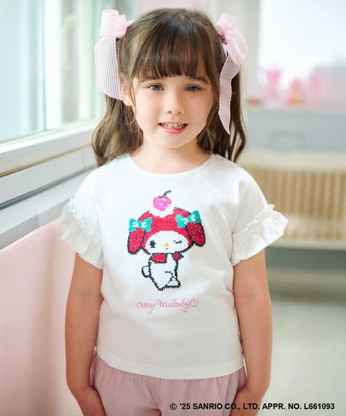 ANY / エニィ カットソー | 【any FAM ×サンリオキャラクターズ】ミラクルスパンコール Tシャツ | 詳細1