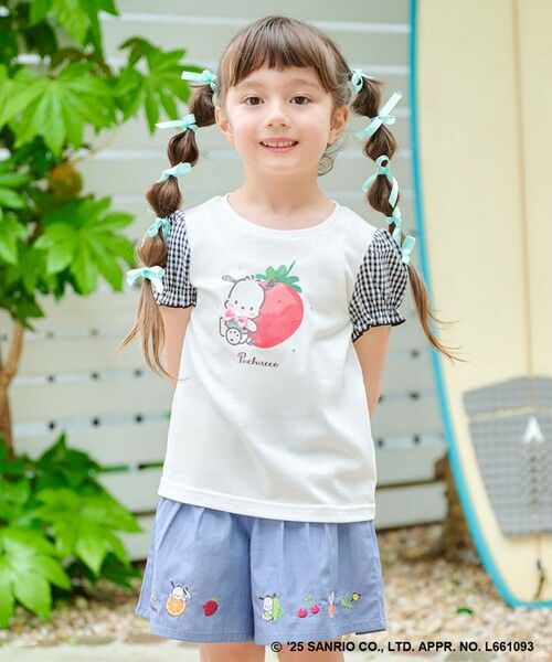 ANY/エニィ 【any FAM ×サンリオキャラクターズ】パフスリーブ Tシャツ ポチャッコ×オフホワイト 140 ANY/エニィ 【any FAM ×サンリオキャラクターズ】パフスリーブ Tシャツ ポチャッコ×オフホワイト 140