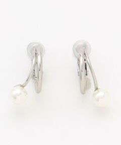 ANY / エニィ ピアス・イヤリング | ２連パールフープイヤリング(両耳用)