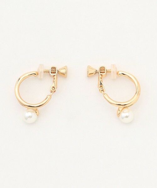 ANY / エニィ ピアス・イヤリング | ２連パールフープイヤリング(両耳用) | 詳細1