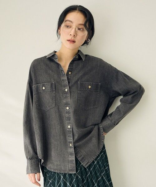 ANY / エニィ シャツ・ブラウス | オーバーデニムシャツ | 詳細3
