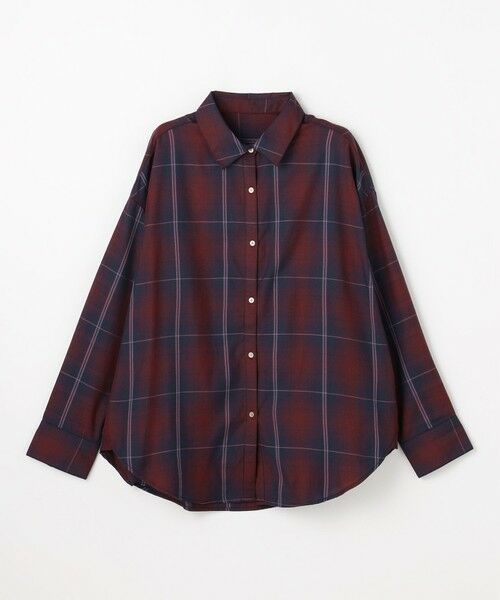 ANY / エニィ シャツ・ブラウス | オンブレーチェックオーバーシャツ | 詳細17