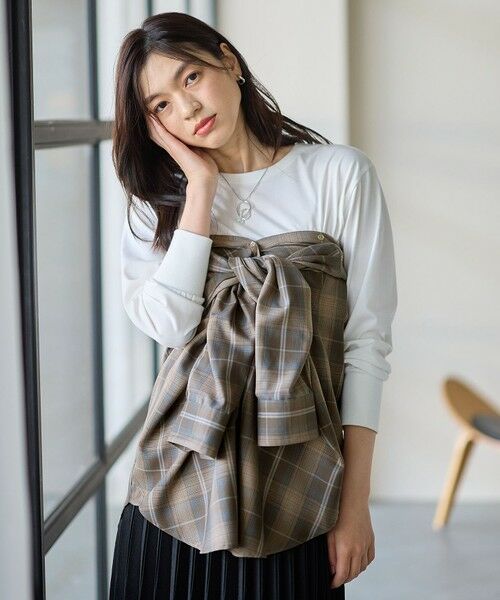 ANY / エニィ シャツ・ブラウス | オンブレーチェックオーバーシャツ | 詳細24