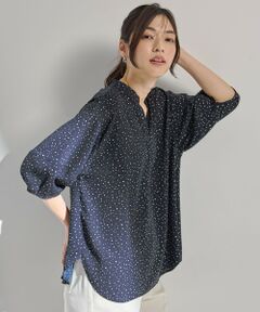 ANY / エニィ シャツ・ブラウス | 【洗濯機可】ドルマンスキッパードットブラウス