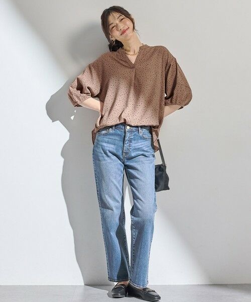 ANY / エニィ シャツ・ブラウス | 【洗濯機可】ドルマンスキッパードットブラウス | 詳細7