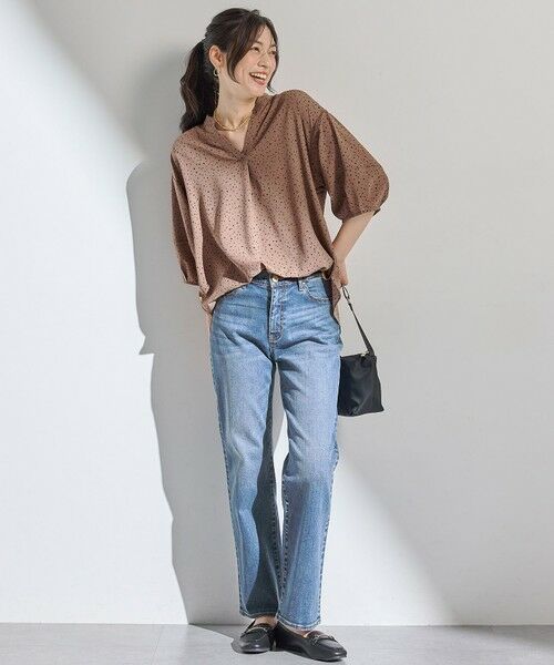 ANY / エニィ シャツ・ブラウス | 【洗濯機可】ドルマンスキッパードットブラウス | 詳細9