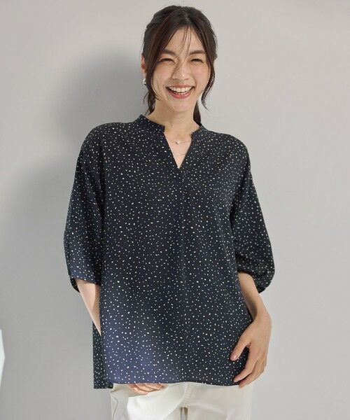 ANY / エニィ シャツ・ブラウス | 【洗濯機可】ドルマンスキッパードットブラウス | 詳細16