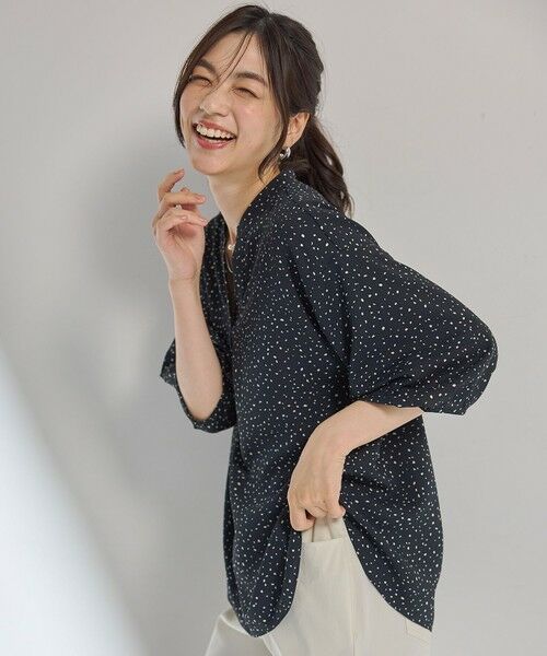 ANY / エニィ シャツ・ブラウス | 【洗濯機可】ドルマンスキッパードットブラウス | 詳細17