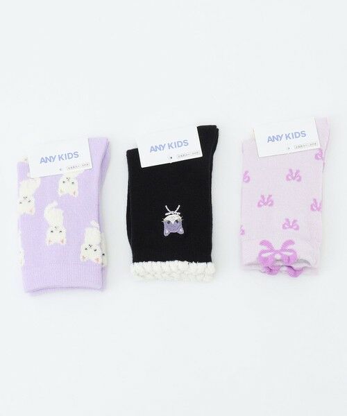 ANY / エニィ ソックス | 【3点セット】ソックス （ネコ・リボン） | 詳細4