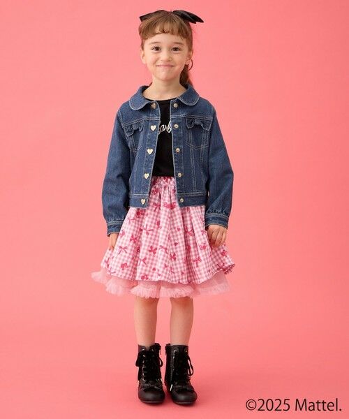 ANY / エニィ Gジャン・デニムジャケット | 【Barbie(TM)】リボン デニムジャケット | 詳細3