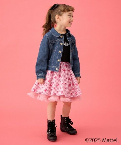 ANY / エニィ Gジャン・デニムジャケット | 【Barbie(TM)】リボン デニムジャケット | 詳細6