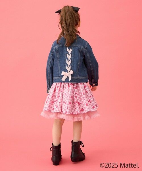 ANY / エニィ Gジャン・デニムジャケット | 【Barbie(TM)】リボン デニムジャケット | 詳細4