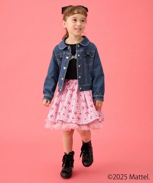 ANY / エニィ Gジャン・デニムジャケット | 【Barbie(TM)】リボン デニムジャケット | 詳細5