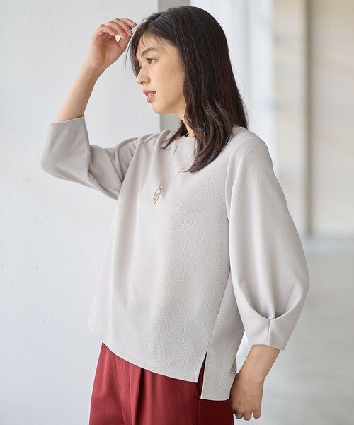 ANY / エニィ カットソー | コンフォータブル袖タックブラウス | 詳細1