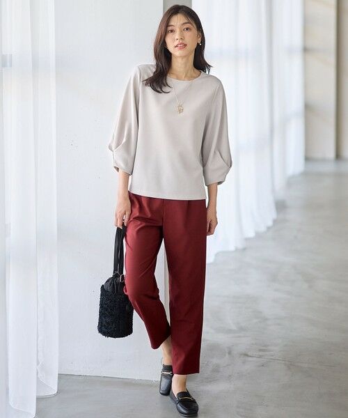 ANY / エニィ カットソー | コンフォータブル袖タックブラウス | 詳細4