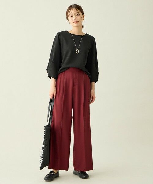 ANY / エニィ カットソー | コンフォータブル袖タックブラウス | 詳細6