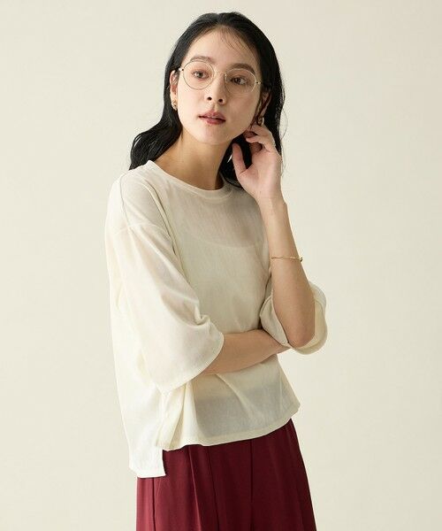 ANY / エニィ カットソー | チュールフロッキープルオーバー | 詳細3