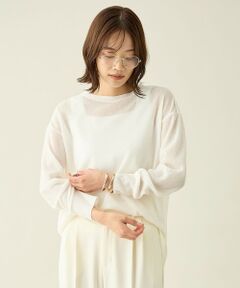 ANY / エニィ カットソー | シアーワッフルロングスリーブTシャツ