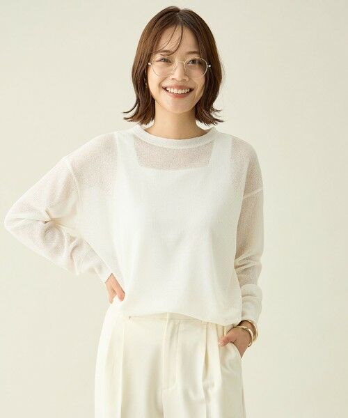 ANY / エニィ カットソー | シアーワッフルロングスリーブTシャツ | 詳細1