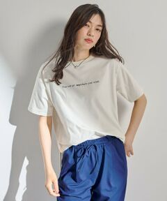 ANY / エニィ カットソー | 【洗濯機可/接触冷感/UVケア】オーガビッツロゴテールＴシャツ