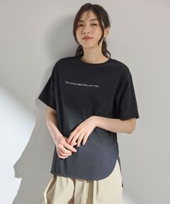 ANY / エニィ カットソー | 【洗濯機可/接触冷感/UVケア】オーガビッツロゴテールＴシャツ