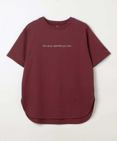 ANY / エニィ カットソー | 【洗濯機可/接触冷感/UVケア】オーガビッツロゴテールＴシャツ | 詳細16