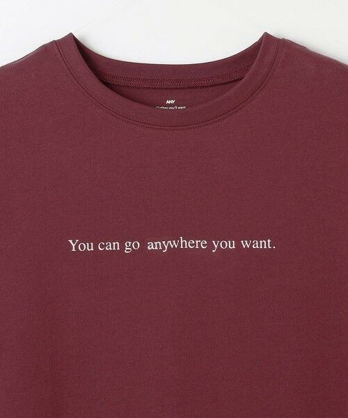 ANY / エニィ カットソー | 【洗濯機可/接触冷感/UVケア】オーガビッツロゴテールＴシャツ | 詳細18