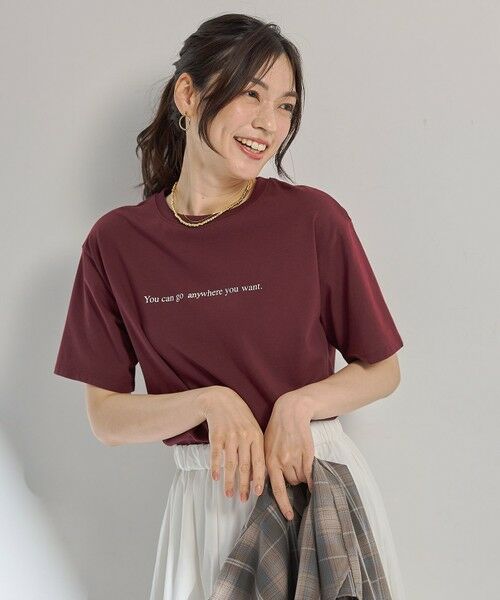ANY / エニィ カットソー | 【洗濯機可/接触冷感/UVケア】オーガビッツロゴテールＴシャツ | 詳細12