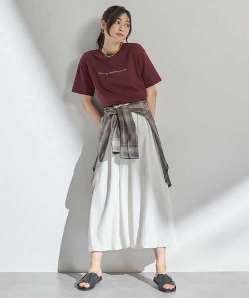 ANY / エニィ カットソー | 【洗濯機可/接触冷感/UVケア】オーガビッツロゴテールＴシャツ | 詳細14