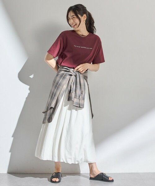 ANY / エニィ カットソー | 【洗濯機可/接触冷感/UVケア】オーガビッツロゴテールＴシャツ | 詳細15