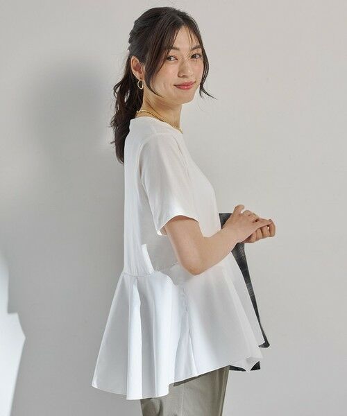 ANY / エニィ カットソー | 【洗濯機可】コンビネーションイレヘムカットソー | 詳細1