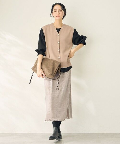 ANY / エニィ ベスト | メタルボタンニットベスト | 詳細4