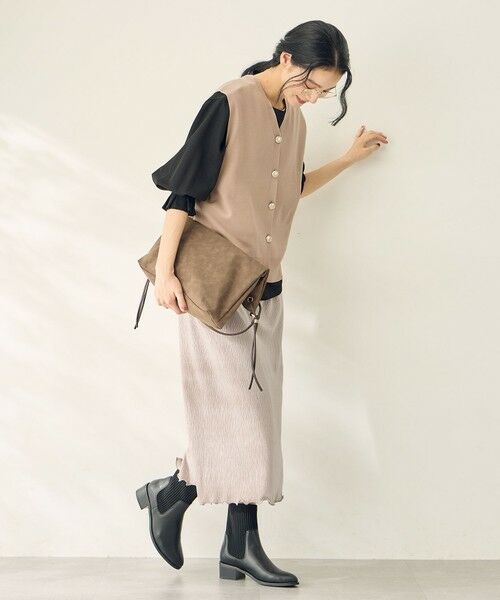 ANY / エニィ ベスト | メタルボタンニットベスト | 詳細5