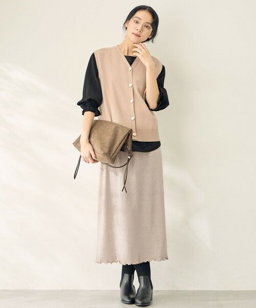 ANY / エニィ ベスト | メタルボタンニットベスト | 詳細3