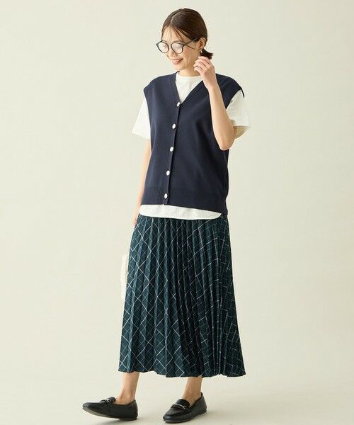 ANY / エニィ ベスト | メタルボタンニットベスト | 詳細18