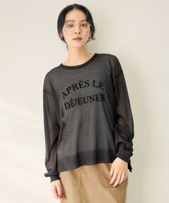 ANY / エニィ ニット・セーター | 【2SET】シアーロゴニット×タンクトップセット