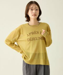 ANY / エニィ ニット・セーター | 【2SET】シアーロゴニット×タンクトップセット