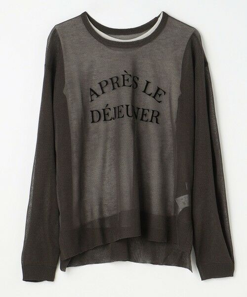 ANY / エニィ ニット・セーター | 【2SET】シアーロゴニット×タンクトップセット | 詳細4