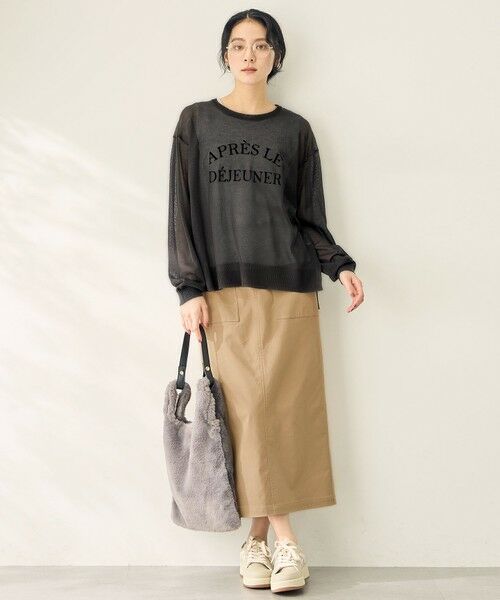 ANY / エニィ ニット・セーター | 【2SET】シアーロゴニット×タンクトップセット | 詳細1