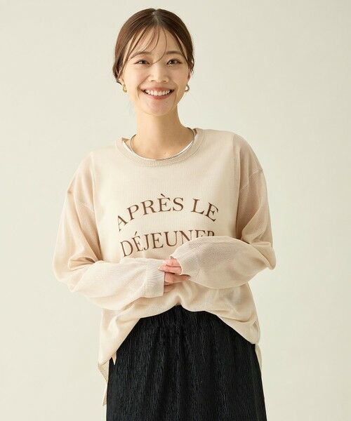 ANY / エニィ ニット・セーター | 【2SET】シアーロゴニット×タンクトップセット | 詳細5