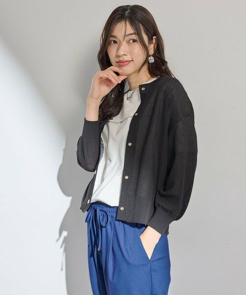 ANY / エニィ カーディガン・ボレロ | シアーニットショートカーディガン | 詳細7