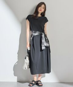 ANY / エニィ ロング・マキシ丈ワンピース | 【洗濯機可】ライトポンチコクーンワンピース