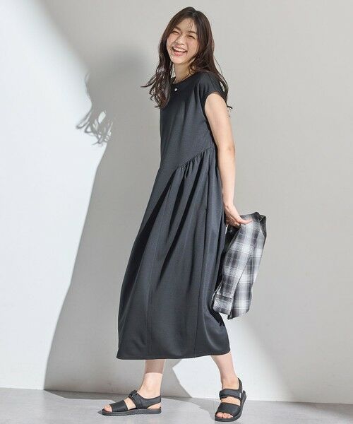 ANY / エニィ ロング・マキシ丈ワンピース | 【洗濯機可】ライトポンチコクーンワンピース | 詳細2