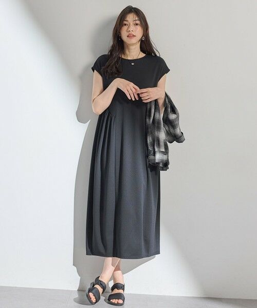 ANY / エニィ ロング・マキシ丈ワンピース | 【洗濯機可】ライトポンチコクーンワンピース | 詳細3