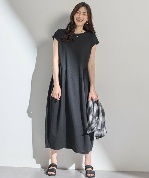 ANY / エニィ ロング・マキシ丈ワンピース | 【洗濯機可】ライトポンチコクーンワンピース | 詳細5